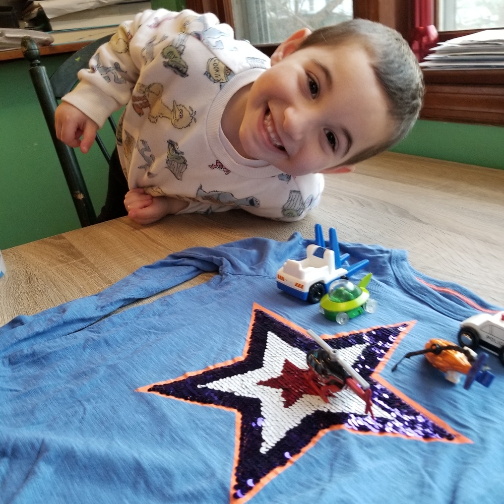 2019 Mini Boden 8-9 years sequin tee - Picture 6 of 15